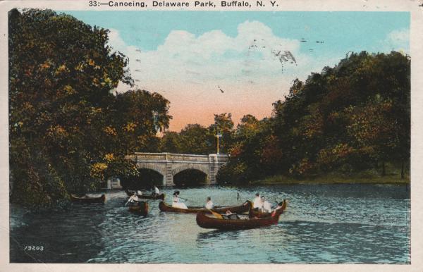 Canoeing Delaware Park