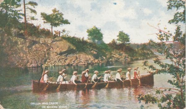 Orillia War Canoe