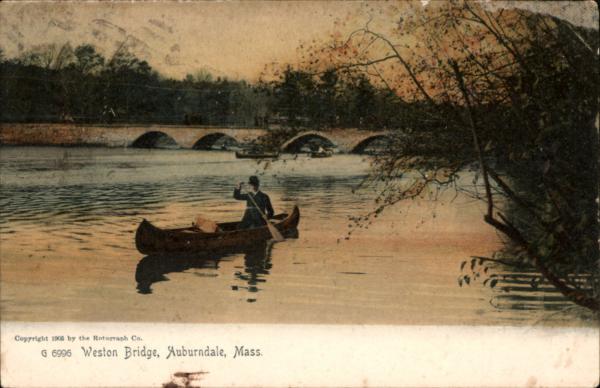 Weston Bridge postcard