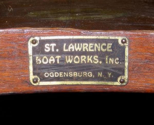 St. Lawrence Boat Works tag