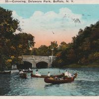 Canoeing Delaware Park