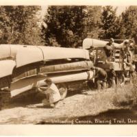 Unloading Canoes