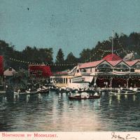 Auburndale Boat House by Moonlight